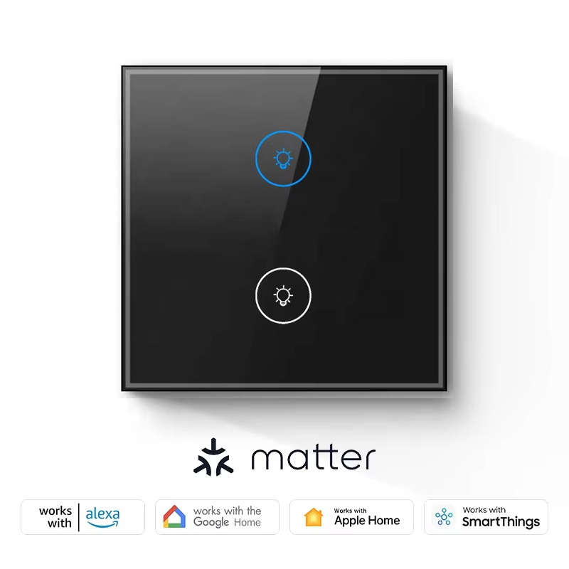 Wholesale Custom Wall Light Tuya Alexa CE 1/2/3/4 Gang EU US WIFI RFF Matter Wall Light Touch Switches